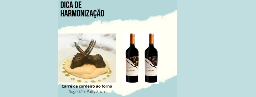 Carré de Cordeiro ao forno - Receita e Harmonização 